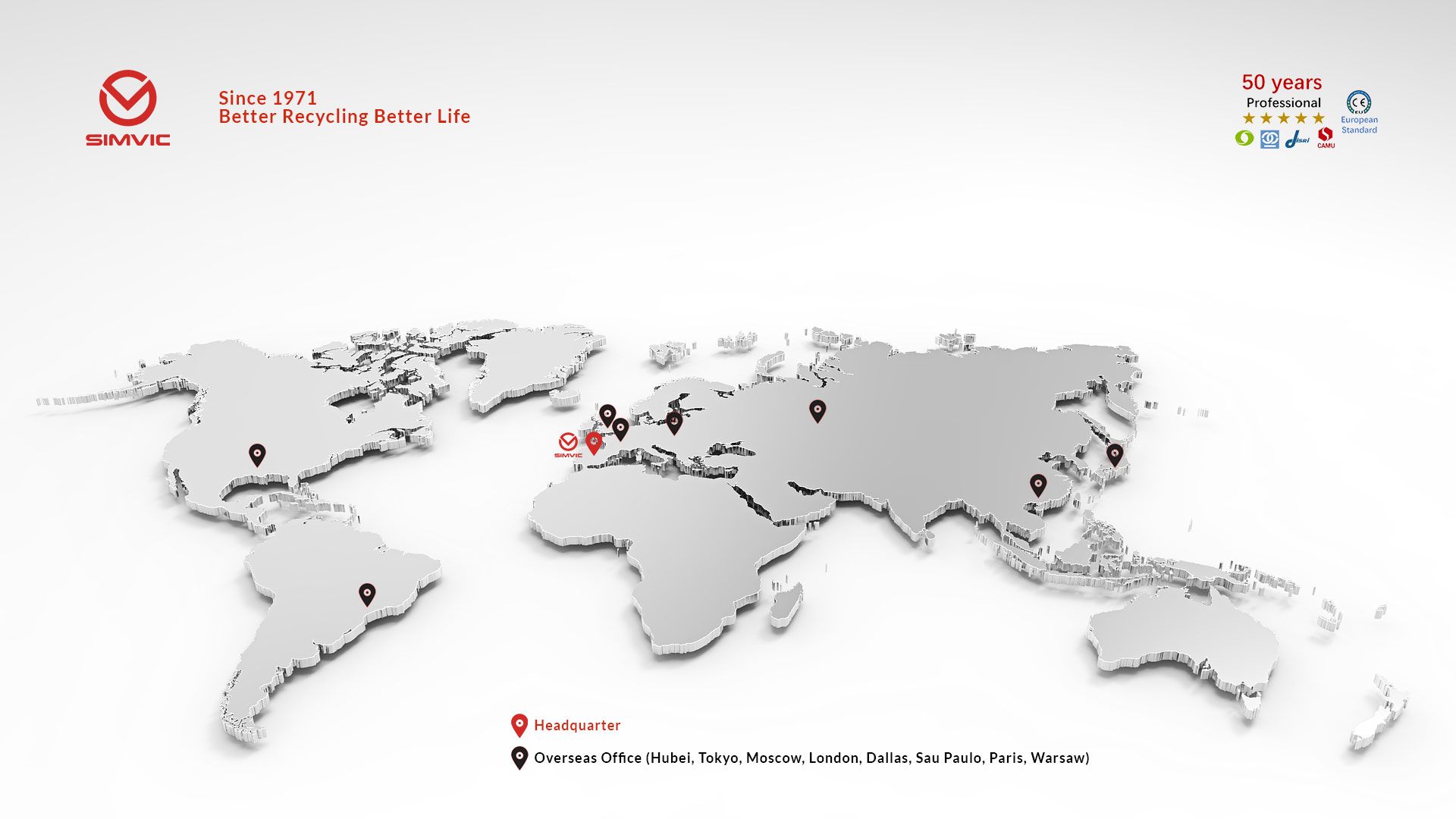 Simvic Recycling - World Wide Offices